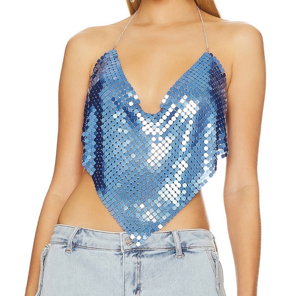 REVOLVE Tops - x REVOLVE Chain Top in Blue
8 Other Reasons